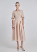 Rose Sleeves Shirt Dress
